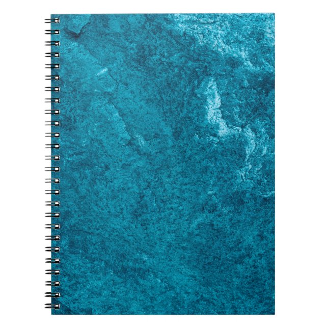 Blue abstract textureabstract, art, graphic decor, notebook (Front)