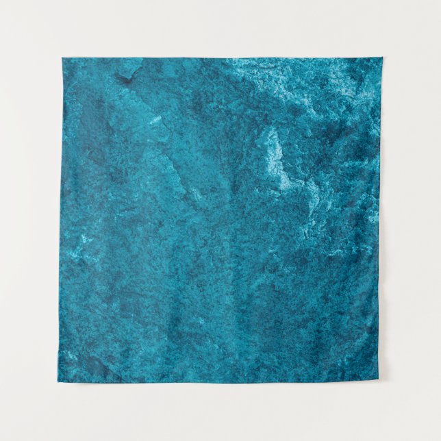 Blue abstract textureabstract, art, graphic decor, tapestry (Front)