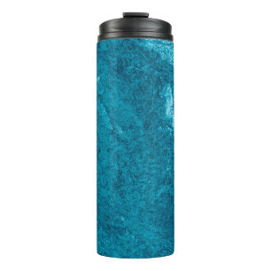 Blue abstract textureabstract, art, graphic decor, thermal tumbler
