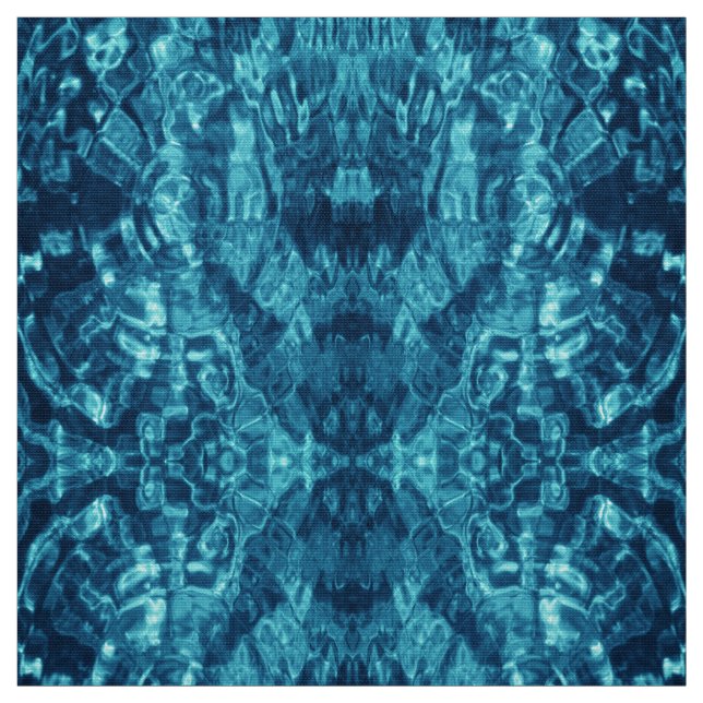 Blue Abstract Water Photo Fabric (Swatch)