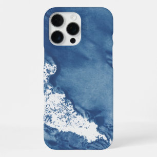 Blue Abstract Watercolor Background iPhone 16 Pro Max Case