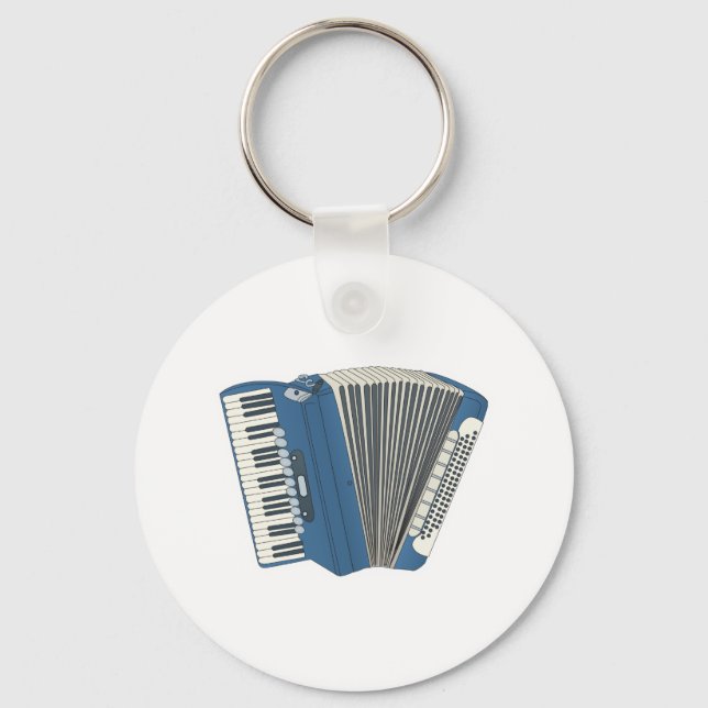 blue accordian key ring (Front)