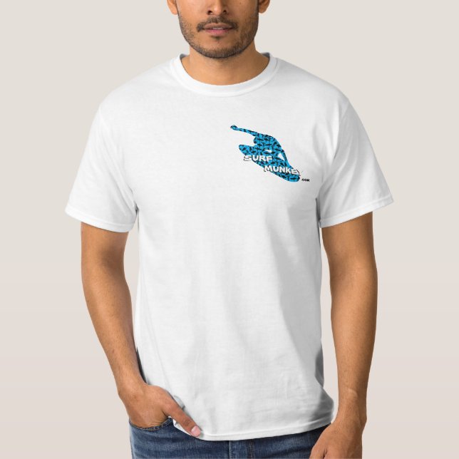 Blue - Action Surfer / Shortboarder T-Shirt (Front)