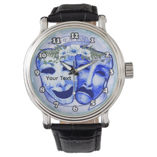 Blue Actor Masks Watch