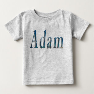 Blue Adam Name Logo, Baby T-Shirt