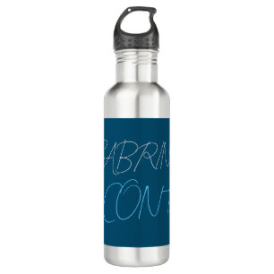 Blue Add Name Modern Minimalist Plain 710 Ml Water Bottle