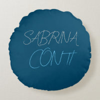 Blue Add Name Modern Minimalist Plain