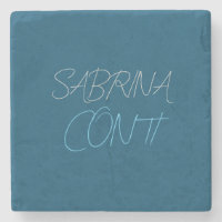 Blue Add Name Modern Minimalist Plain