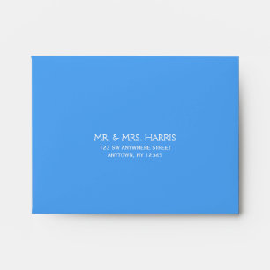 Blue Address A2 RSVP Envelope
