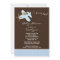 Blue Aeroplane Boy Baby Shower Invitation