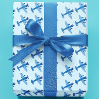 Blue Aeroplane Pattern Baby shower
