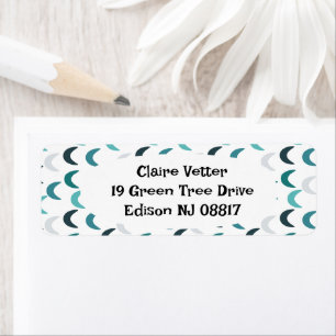 Blue Agate Crescents 