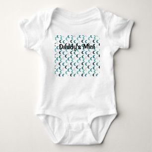 Blue Agate Crescents Baby Bodysuit