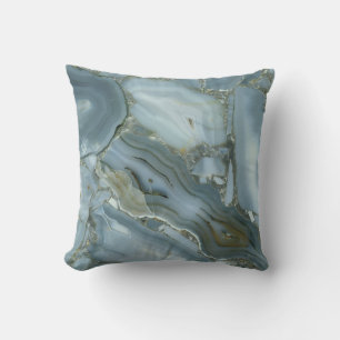 Blue agate cushion