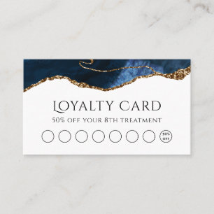 Blue Agate design Loyalty Card