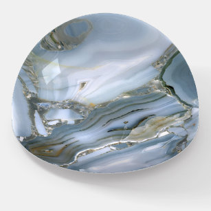 Blue Agate Dome Paperweight