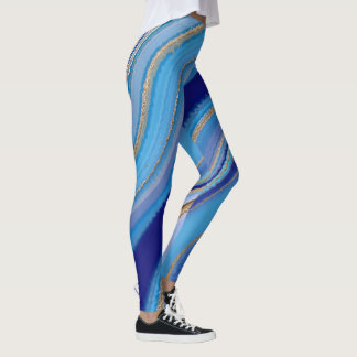 Blue Agate Inspired  Leggings