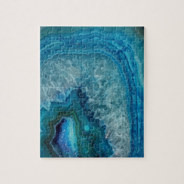 Blue Agate Jigsaw Puzzle (Vertical)