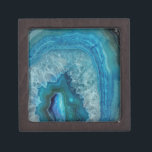 Blue Agate Keepsake Box<br><div class="desc">Blue Agate is a close view of the texture of a blue agate stone.</div>