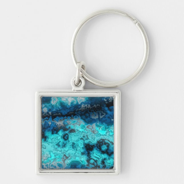 Blue Agate Key Ring (Front)