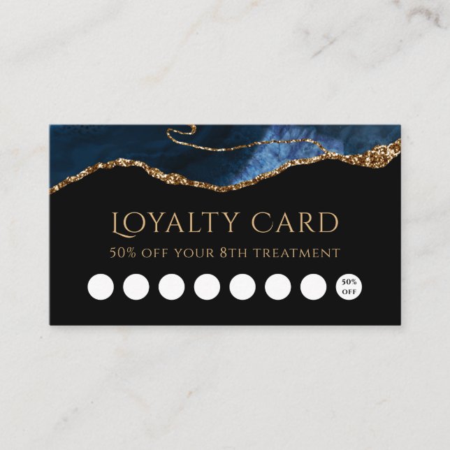 Blue Agate Loyalty Card (Front)