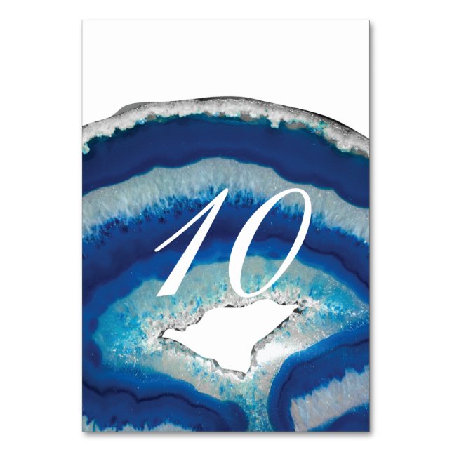 Blue Agate Table Number (Front)