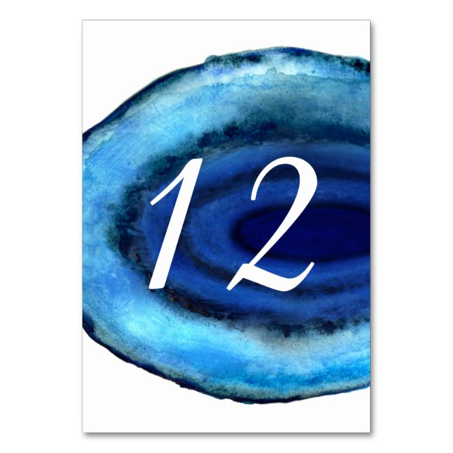 Blue Agate Table Number (Front)