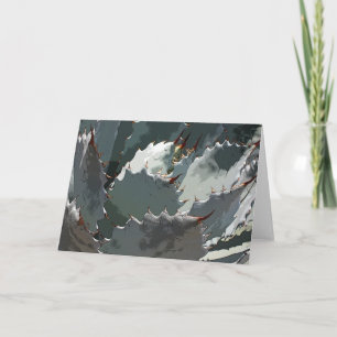 Blue agave notecard