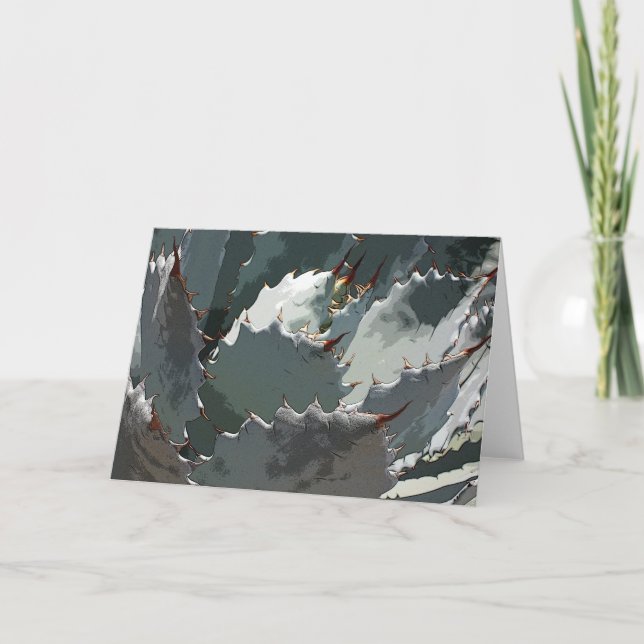 Blue agave notecard (Front)