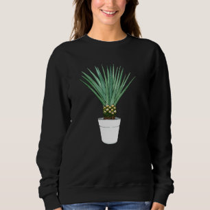 Blue Agave Tequila House Plant Alcohol Substance A Sweatshirt