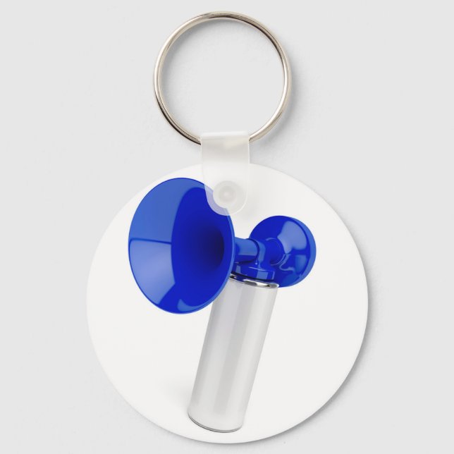 Blue air horn key ring (Front)