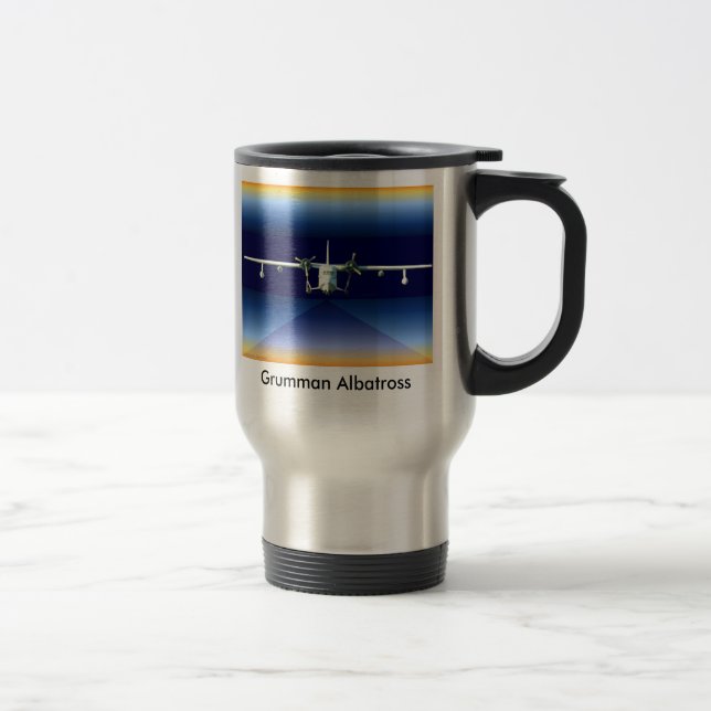 Blue Albatross, Grumman Albatross Travel Mug (Right)