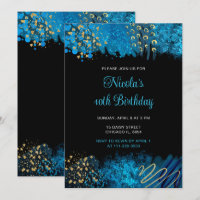 Blue Alcohol Ink Birthday Party