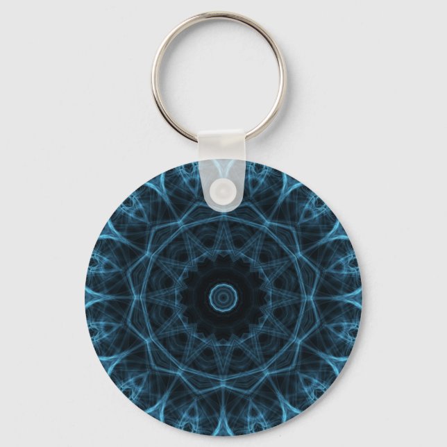 blue alien key ring (Front)