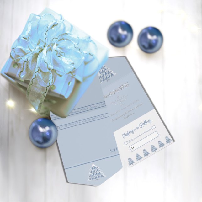 Blue All in One Christmas Event Invitation (Creator Uploaded)