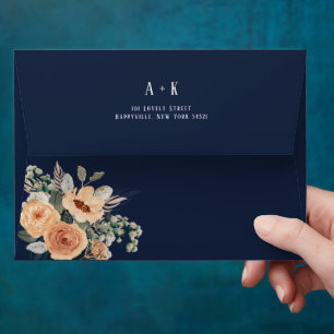 Blue all over, Elegant floral Envelope