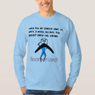 Blue 'Already Know' Basic Long Sleeve Boomeranged T-Shirt