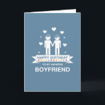 Blue | Amazing Boyfriend | Happy Birthday Card<br><div class="desc">This is a Not Straight Design Blue | Amazing Boyfriend | Happy Birthday card. The card was created using one of the vibrant rainbow colours from the LGBT Pride Flag as a central theme. It shows a Gay couple on the card. We have created Not Straight Design cards so that...</div>