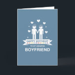 Blue | Amazing Boyfriend | Happy Birthday Card<br><div class="desc">This is a Not Straight Design Blue | Amazing Boyfriend | Happy Birthday card. The card was created using one of the vibrant rainbow colours from the LGBT Pride Flag as a central theme. It shows a Gay couple on the card. We have created Not Straight Design cards so that...</div>