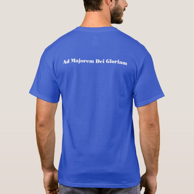 Blue AMDG T-Shirt (Back)