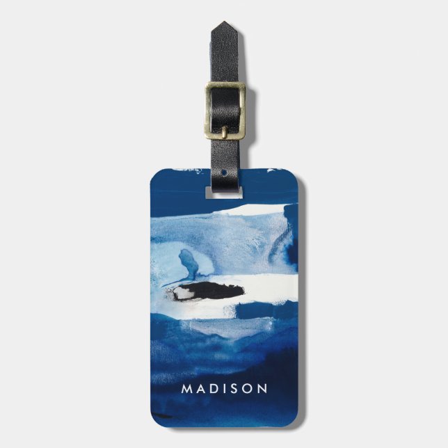 Blue Amore II Luggage Tag (Front Vertical)