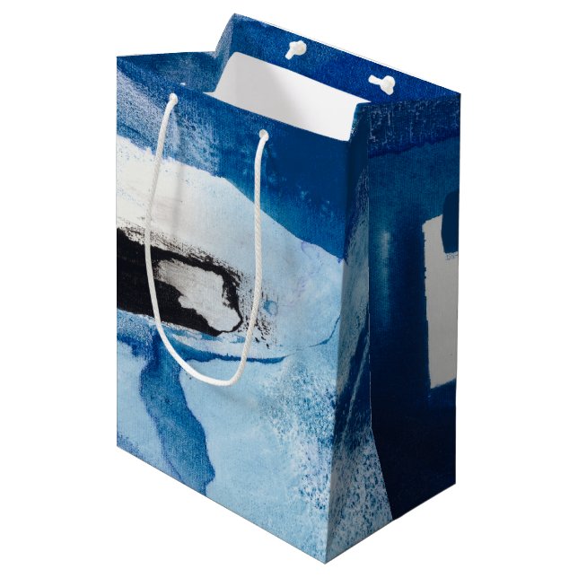 Blue Amore II Medium Gift Bag (Front Angled)