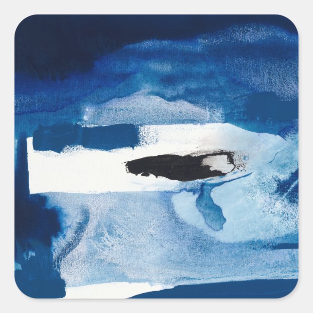 Blue Amore II Square Sticker (Front)