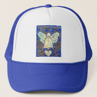 Blue & Gold Cancer Angel - Large