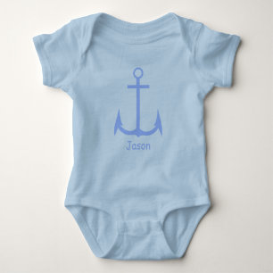 Blue Anchor Custom Baby Bodysuit