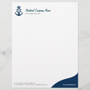 Blue Anchor Nautical letterhead