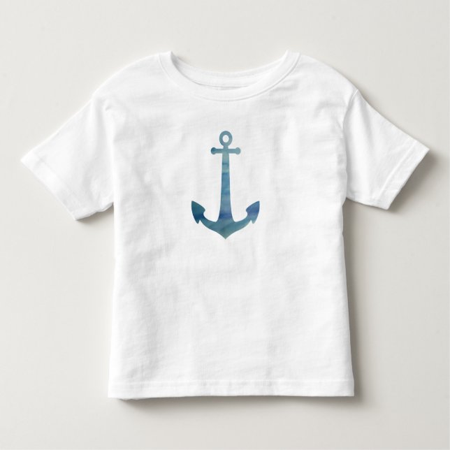 Blue Anchor Nautical T-shirt (Front)