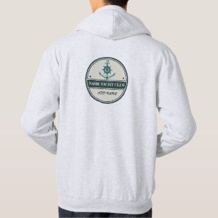 Blue Anchor Nautical Welcome yacht sailing Boat Hoodie