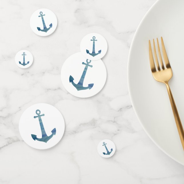 Blue Anchor Painting Party Confetti (Group)