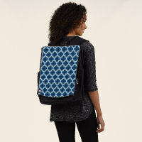 Blue and Baby Blue Trellis, Lattice, Quatrefoil